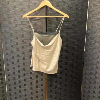 Bec & Bridge Womens  Size 10 Singlet Top Beige / Black  