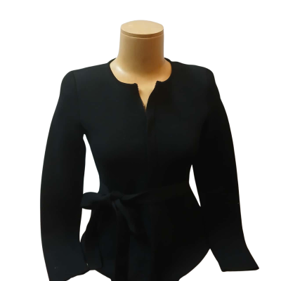 Scanlan Theodore Womens  Size S Zip Front Blazer Black  