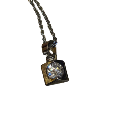  Women’s Necklace Silver Chain with Pendant 925 marked