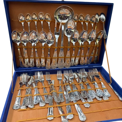 Vintage Silver Cutlery Set 