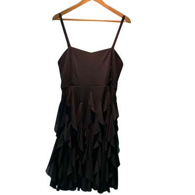 Crossroads Womens  Size M Midi Dress Black  