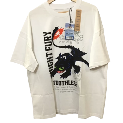 Zing “Dreamworks” DRAGONS Night Fury Size M Short Sleeve T-shirt White 