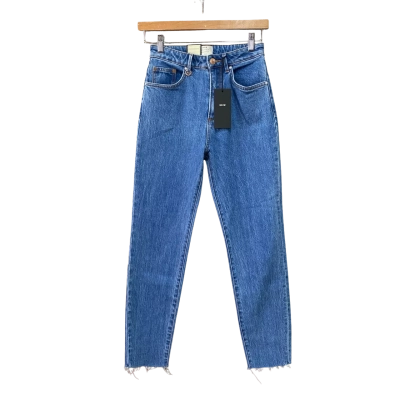 Neuw Womens  Size 25 Straight Leg Jeans Blue 