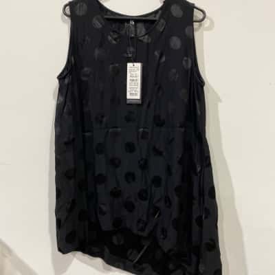 Taking Shape Womens Tropical Dazzle  Size 14 Black Tunic RRP$139.99