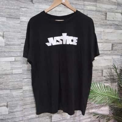 Cotton On Womens justin bieber   Size L 3/4 Sleeve Top Black  / White 