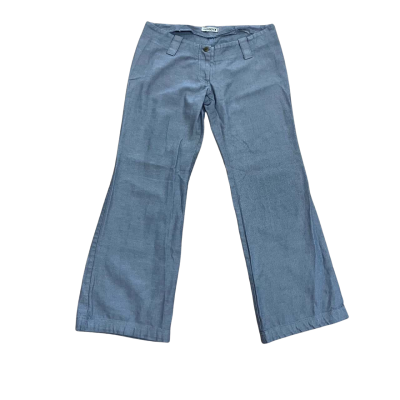P Boy Grey Linen Blend Pants Size 88cm Waist Y2K