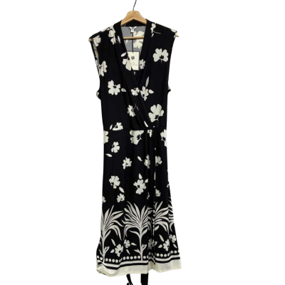 Jane Lamerton Woman's Size 16 Black and White Floral Dress