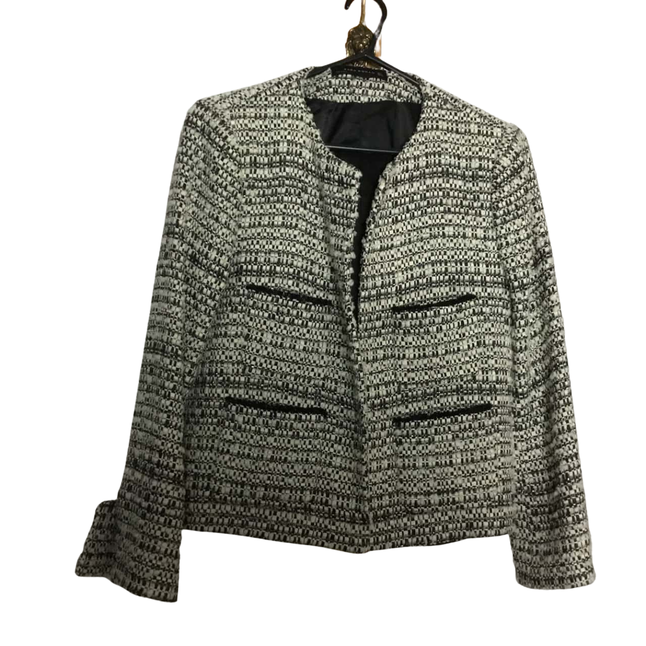 Zara Black & White Jacket Size L(s)
