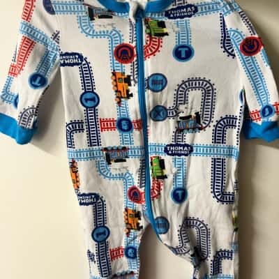  Thomas the Tank Engine Kid's Size 000 Jumpsuit 
