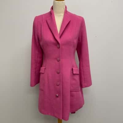 Review Super Cute Retro Style Pink Size 10 Winter Coat with Pink Heart Lining  