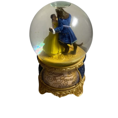 Disney Beauty and the Beast musical glitter globe