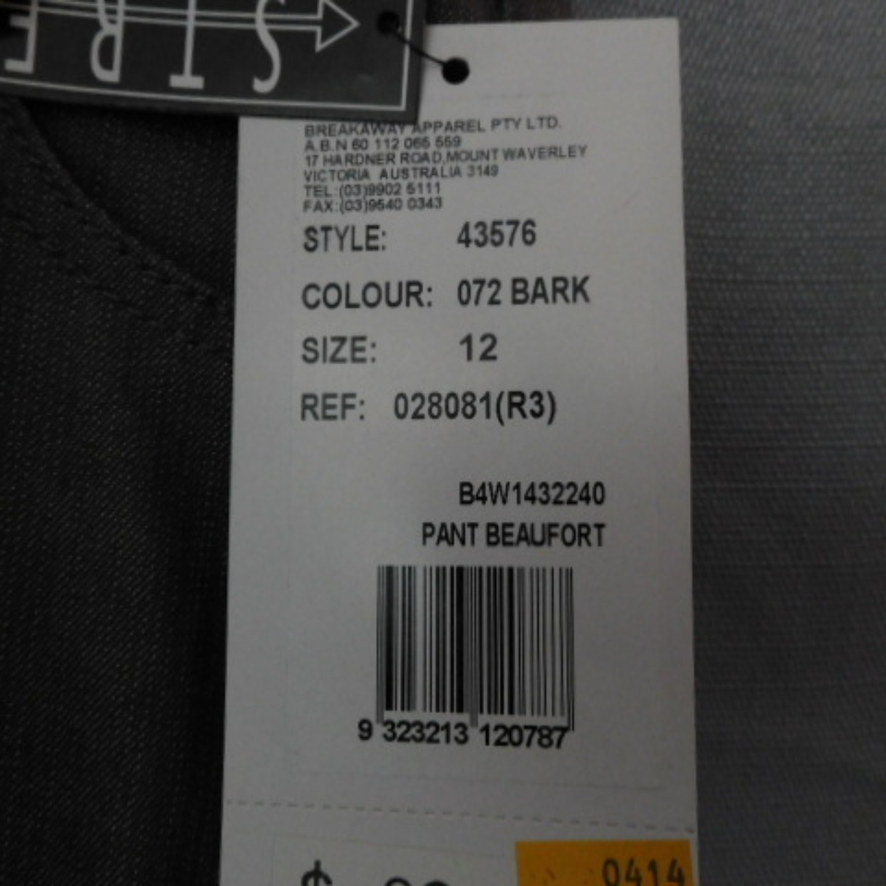 Black Pepper Ladies Light Brown Pants Size 12 NWT RRP 89.99