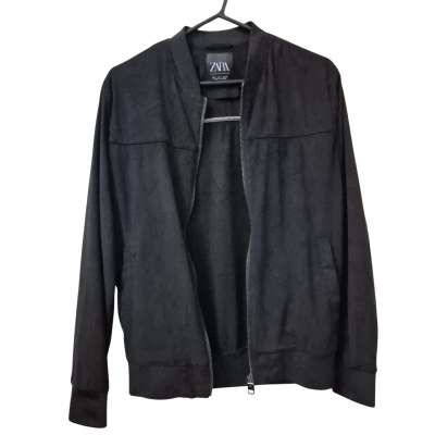 Zara Womens Size S Bomber Jacket Black  