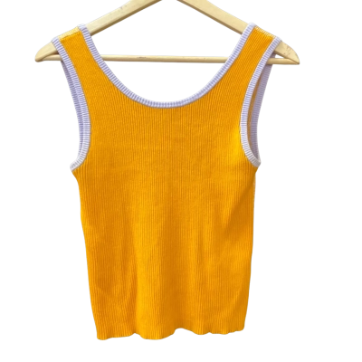 Gorman Size 6 Singlet Top Orange /Lilac