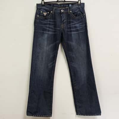 Guess Mens Straight Leg Blue Jeans Size 33 