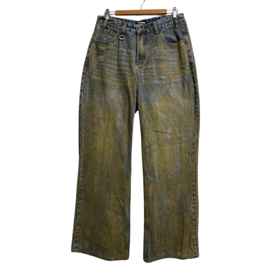 11KN, Unisex, Size XXL, blue jeans with mud wash