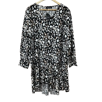 BNWT Serafina Womens Size XL Mini Dress Animal print 