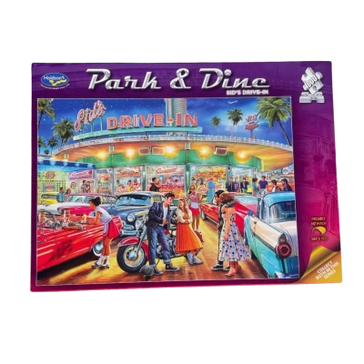 Holdson Park & Dine "sids drive in" 1000 peice puzzle NZ Made