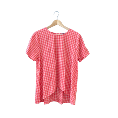 Mister Zimi Size 12 Short Sleeve Top Checked 