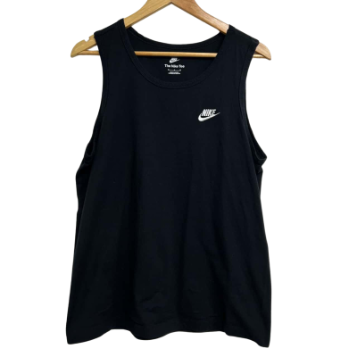 Nike Mens Size M Black Singlet   