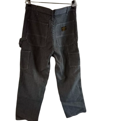  Mens Size S 32in Waist Oxknits Rerto Cargo Pants Navy Blue / White Stripe                                                 e Stripe 