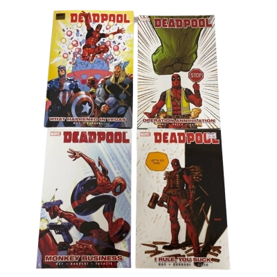 4 Deadpool Marvel Comic books