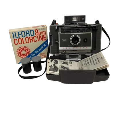 Vintage camera and film 