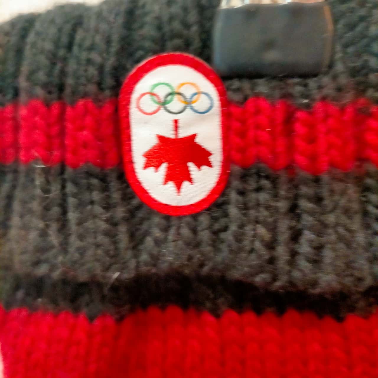 CANADA Wool Knit Mittens Hudson Bay Olympic Logo Adult Large VGUC(s)