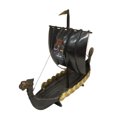 Vintage Danmark Boat Approx 25 x 20cm