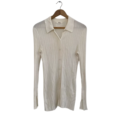 Dazie Womens  Size M Button-down Cardigan Off White 