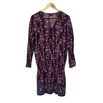 Tigerlily Womens  Size 12 Long Sleeve Dress / Midi Dress Purple 