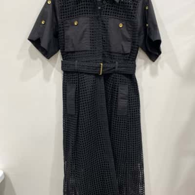 Country Road Womens  Size 12 Short Sleeve Dress  Black  