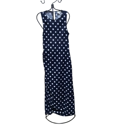 Seed Heritage Womens  Size 12 Sleeveless Dress  Navy Blue / White 