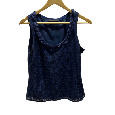 David Lawrence Womens  Size 14 Navy Top 