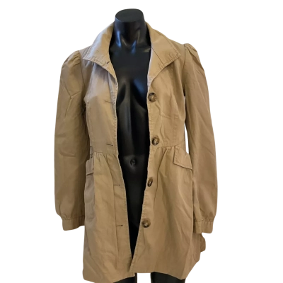 H&M Womens  Size 6 Open Jacket Beige 