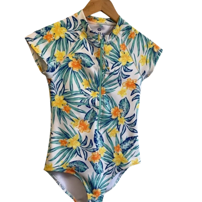 “Piping Hot” Womens  Swim suit - Size 12 Floral 