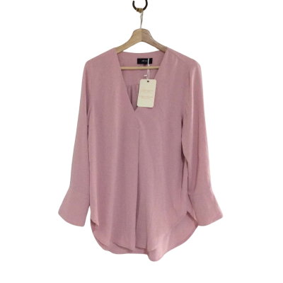  Mollo Women's Size 12 Blouse Top Pink  
