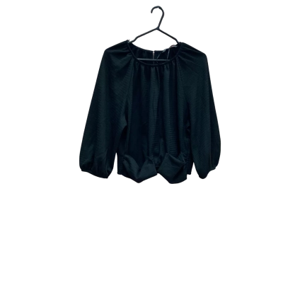 Katies Womens  Size 12 Black Buckle Trim Top 