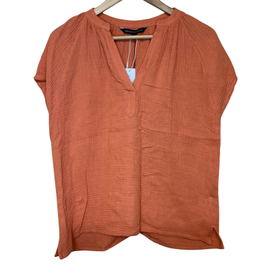 Brand New - French Connection Burnt Orange Top - Size 6