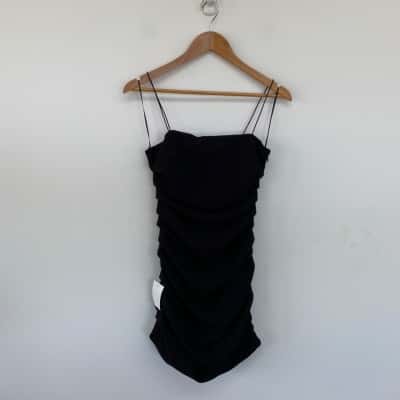 BWLDR Black Storm Fitted Mini Dress Size 10 