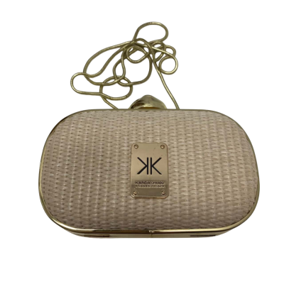 Kardashian Kollection Womens Clutch Natural Yellow