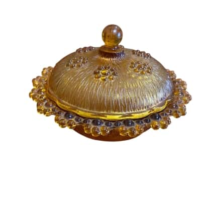 Amber candy dish 
