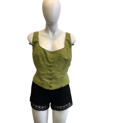 BNWT Nude Lucy Women's Brand Size XXL Lea Cupro Corset Pickle 