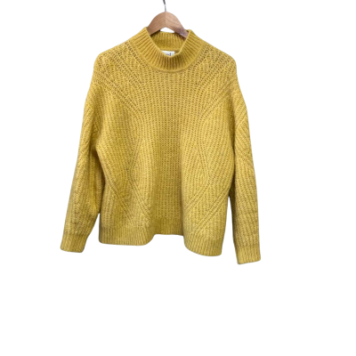 Seed Heritage Womens  Size S Mohair Blend Pullover Yellow 