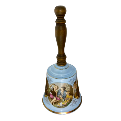 Vintage Unmarked Porcelain Bell 
