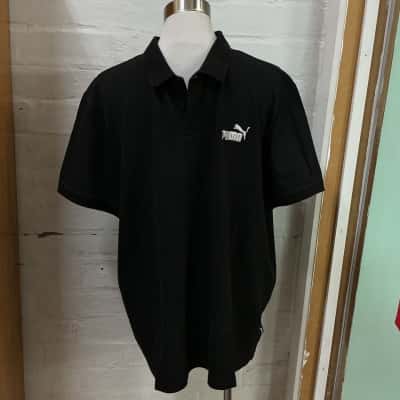 Puma Mens  Size XXL Polo Shirt Black  