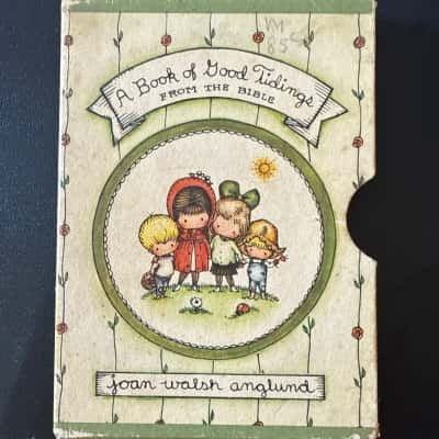 First edition of the book A Book of Good Tidings From the Bible by Joan Walsh Anglund. Publication Year: 1965,a children's religious book with illustrations by the author( B21)