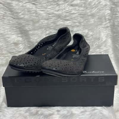  Womens Black slip on shoes 