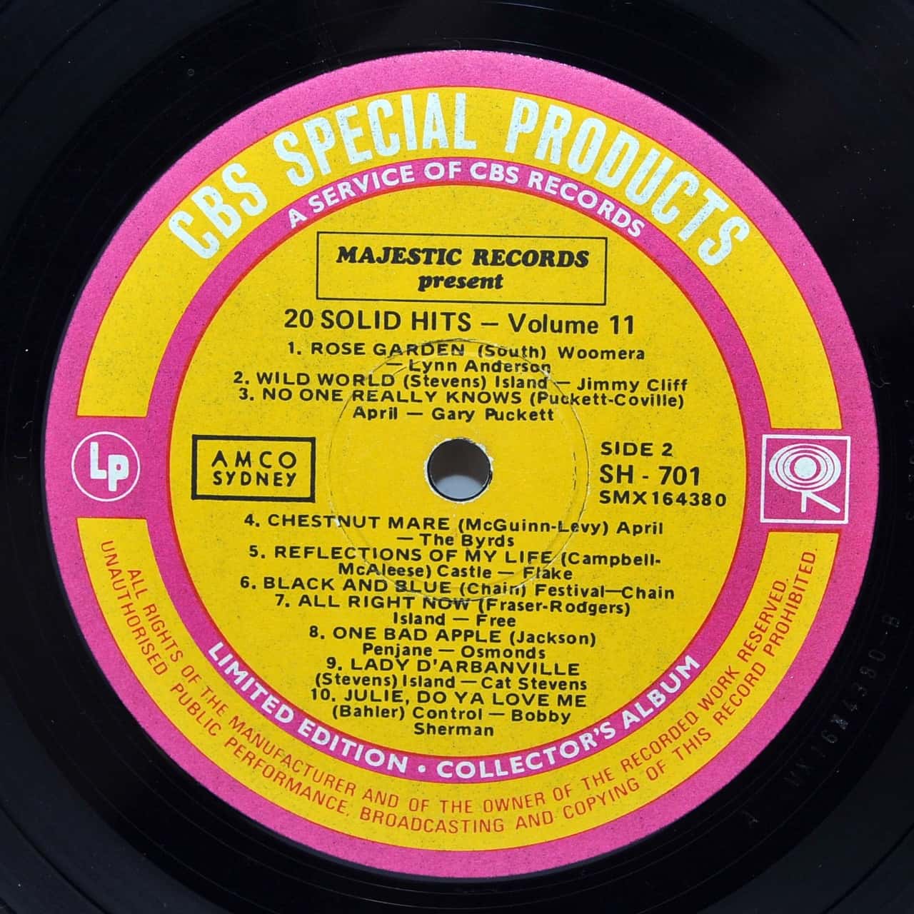 12” Vinyl 20 Solid Hits Early 70s Pop Released 1971(s)