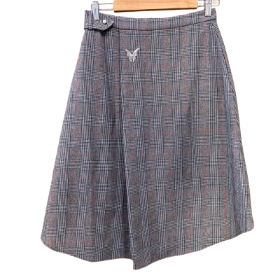 Leo & Lin Black/Brown Checked Skirt Size 8